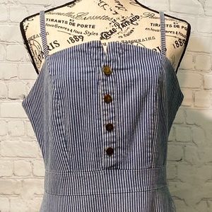 Spaghetti Strap Striped Dress